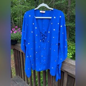 Buddy Love Blue Star Top